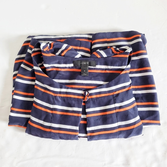 J. CREW Striped Silk Tunic Shift Dress 4 - Picture 10 of 10